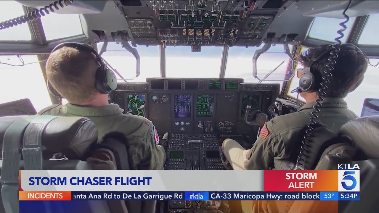 Pilots fly into Southern California storms to study atmospheric rivers ...