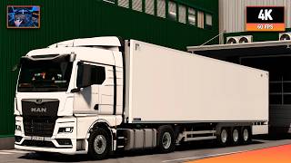 MAN TGX TG3 470 | Leipzig - Rostock | ETS2 1.61 4K Gameplay + Wheel Cam
