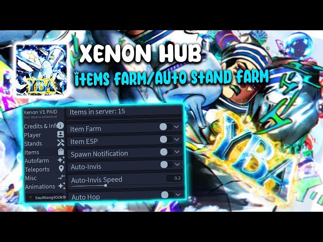 Your Bizarre Adventure Modified Xenon GUI
