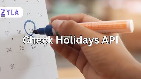 Check Holidays API