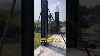 column concrete work by Golden Brick Construction 🏗️🚧