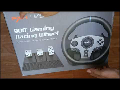 PXN V9 Racing Wheel Unboxing and Quick Setup 