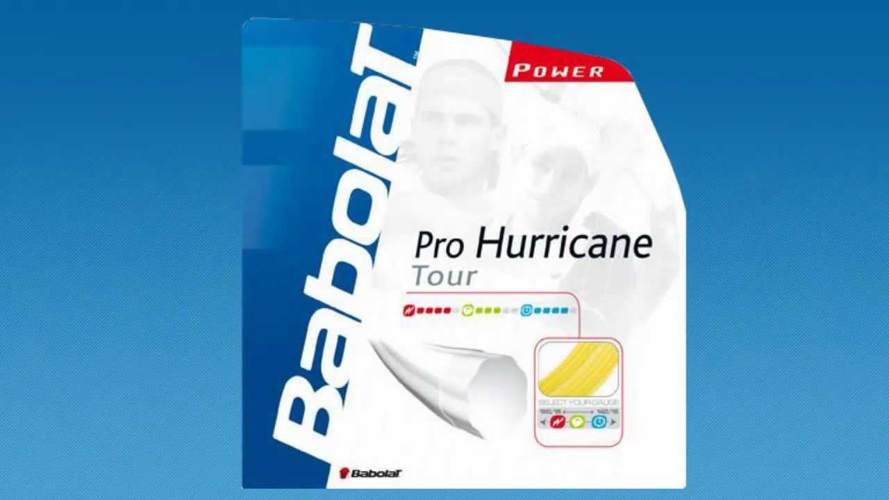 Regan gitaar Imperialisme Babolat Tennis Strings - Pro Hurricane Tour 16g - YouTube