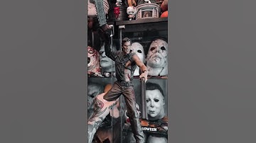 1:4 scale statues & figure collection 🎃 #horror #horrorcollection #michaelmyers #ghostface