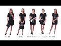 Formal little black dress - Long Black Gowns