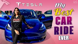 My Best Car Ride Ever Tesla Test Drive Swadha Vandanas Vlog Infinitum Media