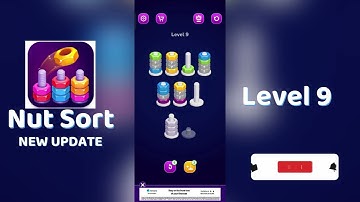 🧩 Nut Sort Level 9 Walkthrough | Step-by-Step Guide 🎮 | Mini Boss