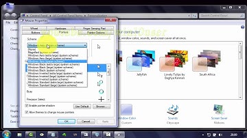 Windows 7 Tips : How to change Pointers Scheme as Aero