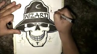 How to draw a Skull -  Cholo Skull