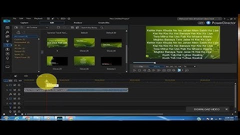 How To Make A Song With Lyrics video In Cyberlink powerdirector👍👍