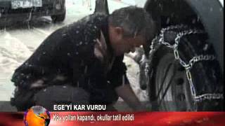 Ege'yi Kar Vurdu