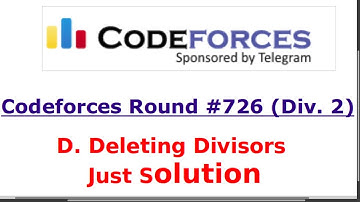 D. Deleting Divisors ||   Codeforces Round #726 (Div. 2) || #rionmahmud