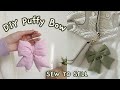 DIY Puffy Bow Sewing Project | Easy Tutorial for Beginners 🎀