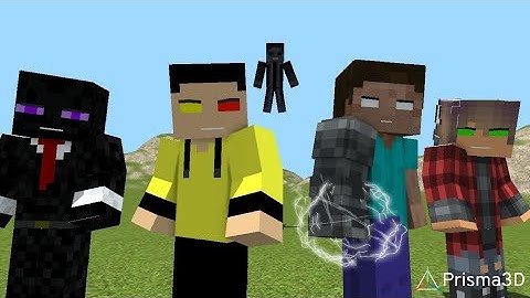 Prisma 3d animation _ in the end minecrfat music video _ prisma 3d Minecraft animation 