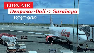 Lion Air Denpasar-Bali to Surabaya | B737-900 | JT921 - Flight Review #019