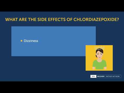 What are the side effects of chlordiazepoxide?