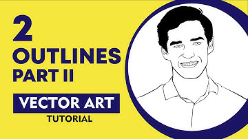 OUTLINES 2/2 | Vector Portrait Tutorial - Inkscape - Part 2