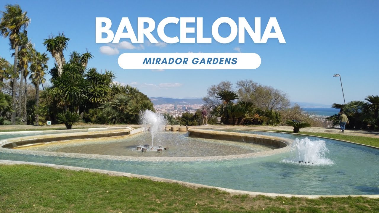 Exploring the Enchanting Mirador Gardens Montjuïc, Barcelona 🌸🏞️ 