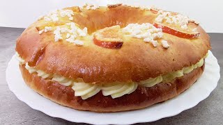 ROSCÓN DE REYES RELLENO DE CREMA