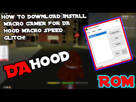 How to DOWNLOAD Macro Gamer For Roblox Da Hood Speed Glitch | Roblox Da Hood