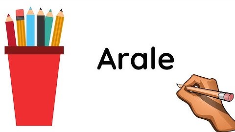 How to draw Arale ( Dr. Slump ) from the word ARALE