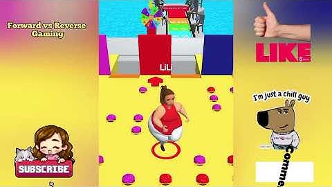 Slim Challenge: Fat Race Jar Auction in Forward vs Reverse Gaming | All Levels Gameplay Android iOs