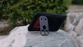 Casebus Full Body Metal Phone Case, Support Magsafe, Built in Screen Protector, with Stand