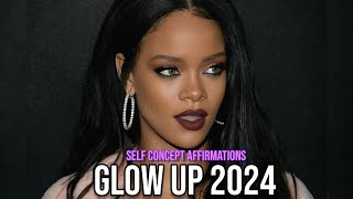Self-Concept Glow Up Affirmations for 2024 for 8 hours blackscreen