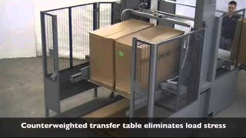 Semi-automatic palletizer for very large cases - A-B-C Model 72SA