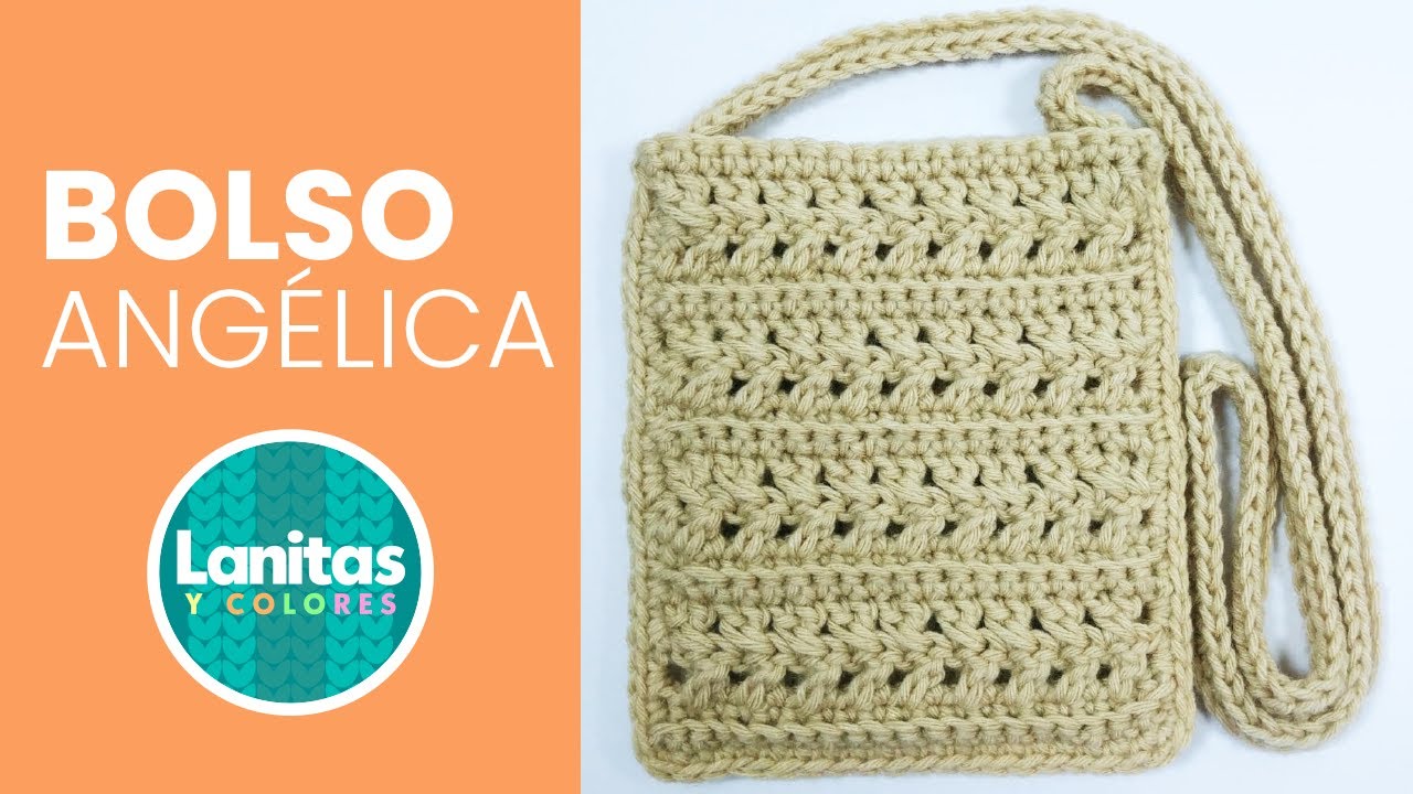 Step-by-step crochet bag [VERY EASY] with beautiful knitted stitch. Lanitas and Colors -