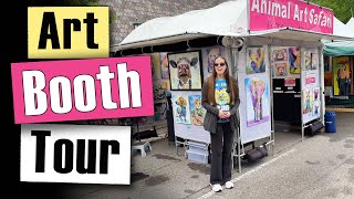 Art Fair Booth Tour + How I Hang My Art
