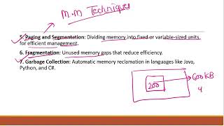 Memory Management in Operating system explained briefly