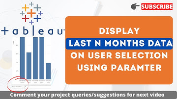 Display Last N months data using Parameter in Tableau | Datetrunc and Datediff functions in Tableau