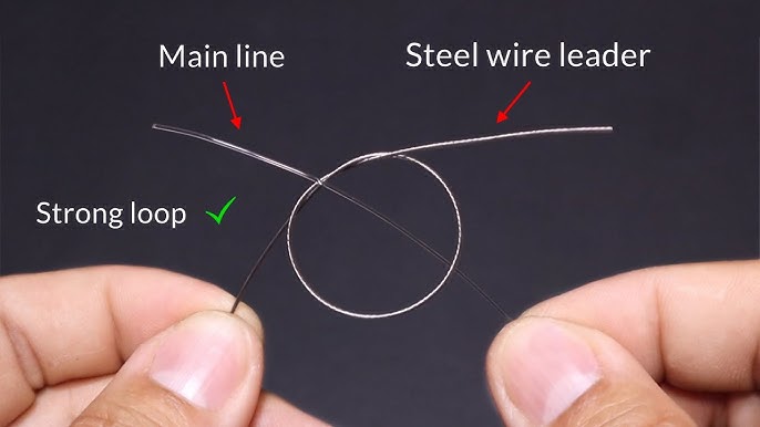 A Fishing Knot: Tie Mono or Braid to Steel Leader 