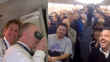 When Flight Attendants Are Stand Up Comedians! Hilarious Compilation