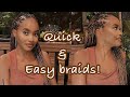 How to do these POPULAR/TRENDY Crisscross braids + took only 4 hours | QUICK & EASY