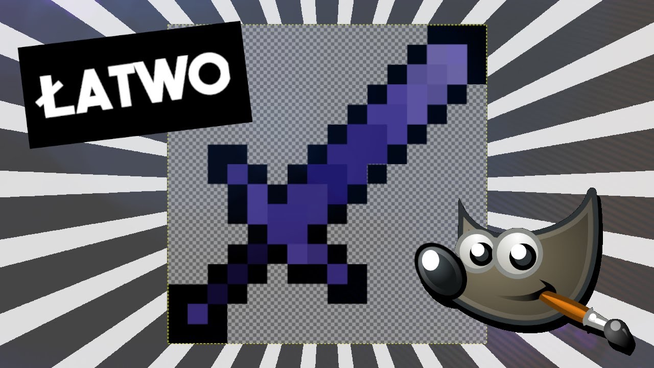 Jak łatwo rysować tekstury do Minecrafta w Gimpie - Poradnik - YouTube