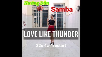 Samba No Face, No name, No Number l Love Like Thunder Line Dance (Bài nhảy mẫu dưới video)