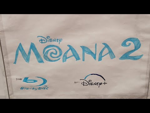 DVD Opening Moana 2 2024 