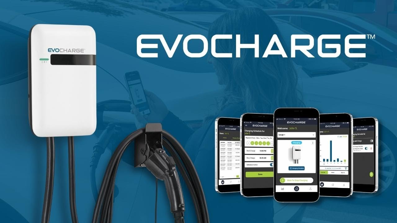 EvoCharge EVC4AB0C1B1B3 Chargeur EV compatible WiFi iEVSE, montage