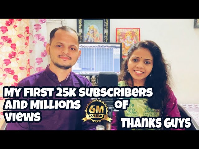 #myfirstvlog #thanks  my first 25k subscribers and million of views || Dipesh Dhodi || Priya Dhodi class=