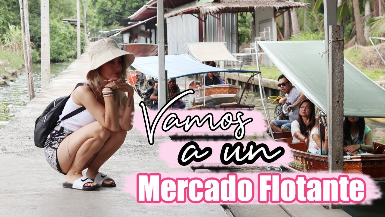 MERCADO FLOTANTE Y MERCADO DEL TREN EN BANGKOK ♡ Casi me atropella  | @patrizienta