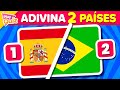 Adivina Las 2 Banderas por la Mitad 🌎🤔👁️ | Play Quiz de Países - Geografía Cultura