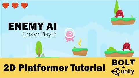 Easy Free Video Game Design Tutorial # 16 - Enemy AI - Chase Player