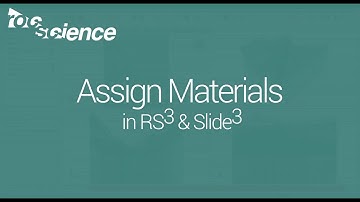 Assign Materials in Slide3 and RS3