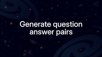 Benchmark embedding models #4 - Generate question-answer pairs from text chunks