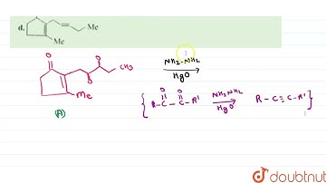 In the following sequence of reactions, products A to D are formed: The structure of product (C)...
