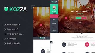 Kozza - Creative One Page Template | Themeforest Website Templates and Themes