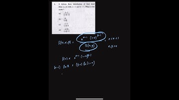 Mode of Beta Distribution (First Kind) Explained | ISS 2025 Paper-1 Problem -1 | Ritwik Math