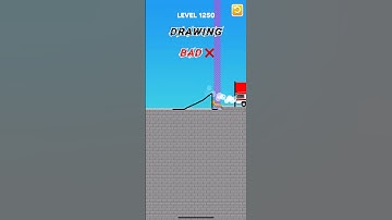 Draw bridge puzzle game level 1250 #gaming #drawing #Shorts